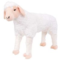 oveja de peluche de pie blanca xxl vidaxl