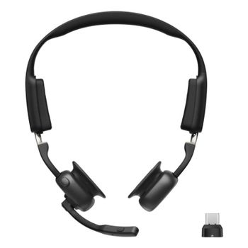 Auriculares Shokz OpenMeet inalámbricos Bluetooth con Cancelación de Ruido, micrófono y conducción ósea, negros