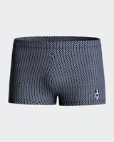 boxer de bano con estampado geometrico