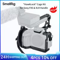kit de jaula smallrig hawklock para sony fx5 y mango xlr con abrazadera de cable placa superior y riel nato para mango xlr con correa de mano -6777