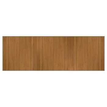 Alfombra Rectangular Bambú Marrón 100x300 Cm Vidaxl