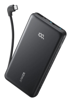 POWERBANK ANKER 10000 MAH 30W CON CON CABLE USB-C INTEGRADO