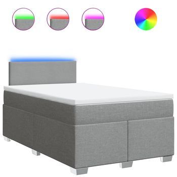 Cama Tapizada 200x120x100,5 Cm Tejido - Gris