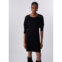 liu jo vestidos vestido de punto con cordones para mujer