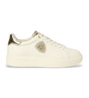 blauer para mujer s6venus01 zapatillas de piel venus blanco dorado 36 plano cordones casual