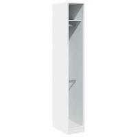 armario de madera de ingenieria blanco 30x50x200 cm vidaxl