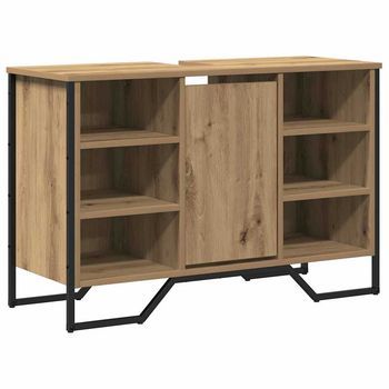 Armario De Lavabo | Gabinete De Lavabo Para Baño Roble Artesanal 91 X 35 X 60 Cm