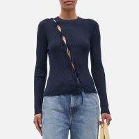 samsoe samsoe salori 15564 ribbed-knit sweater - xs - salute