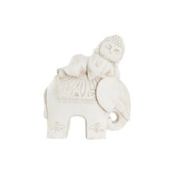 Figura Magnesia 42x24x46 Buda Elefante Envejecido
