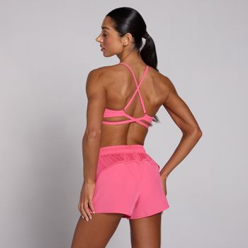 Sujetador deportivo de espalda cruzada ajustable Tempo para mujer de MP - Rosa vibrante - XXL