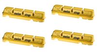 swissstop flashpro yellow king x4 inserciones de pastillas de freno ruedas de carbono para shimano   sram   campagnolo