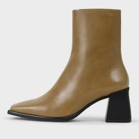 vagabond hedda leather heeled boots - uk 6