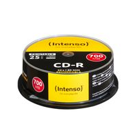 intenso cd-r 700mb 52x printable tarrina 25uds