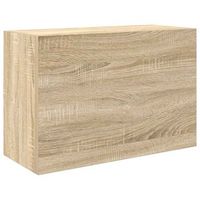 mueble de pared bano madera ingenieria roble sonoma 60x25x40 cm vidaxl