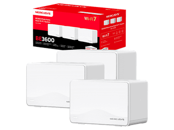 Sistema WiFi Mesh - Mercusys Halo H25BE (3-Pack), Wi-Fi 7, Para todo el hogar, x3 Puertos Gigabit, Hasta 650m², Tecnología MLO, +200 Dispositivos