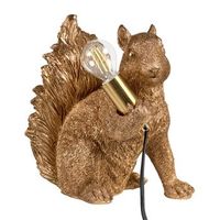 lampara de mesa con tematica animal lampara de noche con forma de ardilla lampara de lectura para dormitorio dorada pinoli