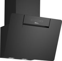 balaycampana decorativa de pared inclinada 60 cm cristal negro 3bc567gnh