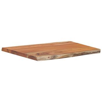 Tablero Rectangular Madera De Acacia Borde Vivo 70x60x2,5 Cm Vidaxl
