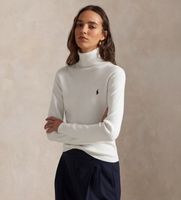 polo ralph lauren para mujer 211959287003 jersey cuello vuelto blanco s casual algodon manga larga