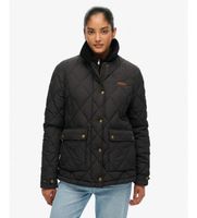 superdry para mujer w5011957a chaqueta cord trimmed liner negro xs casual poliester