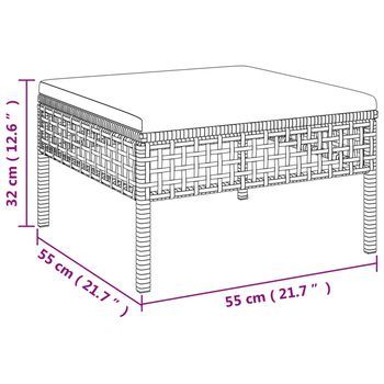 Conjunto De Sofás Para El Ocio Al Aire Libre (con Cojines, Set De 7 Piezas)