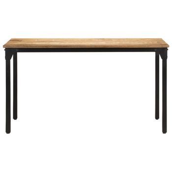 Mesa De Comedor | Mesa De Cocina Madera De Mango Rugosa 140x70x76 Cm