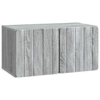 Mueble De Tv De Pared 59,5 X 31 X 30 Cm Sonoma Gris Vidaxl