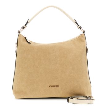 bolso efecto ante suave beige