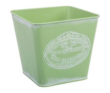 Cesto metalico verde 14,5x13x10,5
