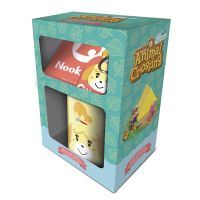 pack regalo anonimo animal crossing taza 315ml  llavero goma  posavasos corcho