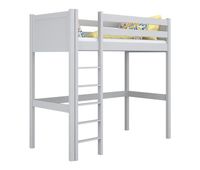 cama alta de madera n06 gris