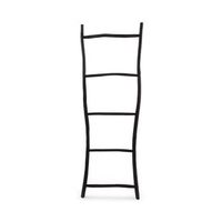 pieza decorativa madera de teca bazar bizar escalera tulum negra