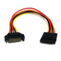 cable de alimentacion sata startech satapowext12 30 cm macho a hembra multicolor
