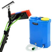 mochila para agua de 16 de litros y pertiga telescopica de 6 metros maxblast