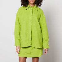 samsoe samsoe inez brushed knit shirt - l