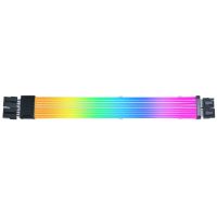 lian-li strimer wireless cable de extension argb para gpu 2x8 pines 340mm con control inalambrico