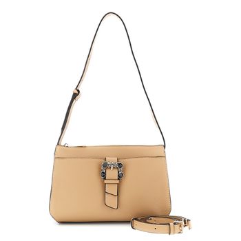 bolso de hombro con hebilla joya biscuit