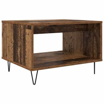 Mesa De Café - Mesa De Centro - Mesa Baja Madera Vieja 60 X 50 X 40 Cm Madera Contrachapada
