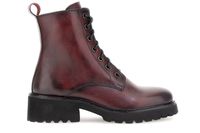 botines de piel con cierre de cremallera interior bordeaux 35