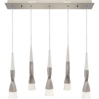 lampara de techo meteor 5x7w led 2620lm 3300k l71xan9xalregcm champanhe