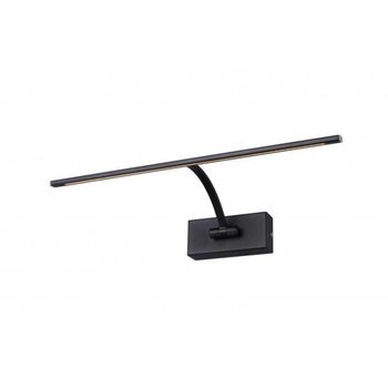 Aplique para cuadro led metal negro 45,5 x 20 cm
