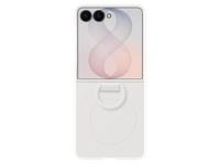 funda - samsung para samsung galaxy z flip8 de silicona con anillo magnetica crema