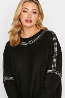 yours luxury jersey negro con tachuelas mujer curvy y tallas grandes yours luxury capsule collection