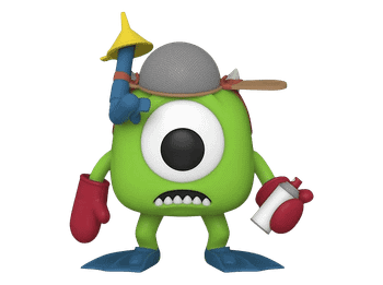 Figura Funko Pop! - Mike with Mitts, Disney Monsters Inc. 20th, 9.5 cm, Vinilo, Verde