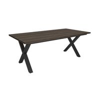 mesa comedor mesa fija cocina y salon 194x90x74 cm para 10 comensales muebles comedor estilo industrial roble oscuro