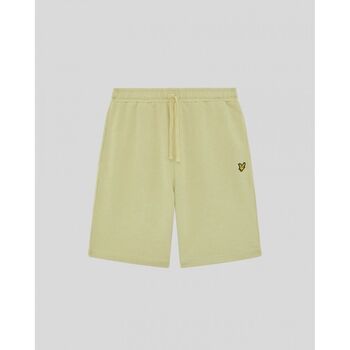 Lyle & Scott Short ML414VOGT PLAIN SWEATSHORT-Y119 HERN GREEN para hombre