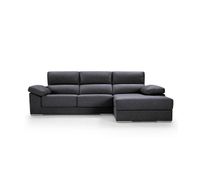 chaise longue xl con arcon noemi derecha 4 plazas antracita