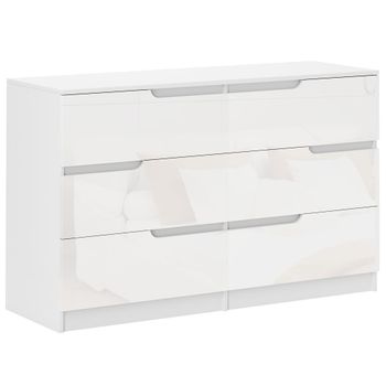 Cómoda 120x40x75 cm blanco
