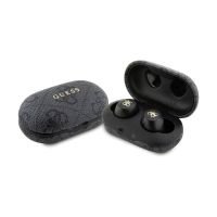 auriculares guess tws enc inalambricos bluetooth con cancelacion de ruido y estuche negro