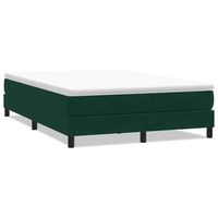 cama matrimonial  cama para adultos  cama box spring sin colchon terciopelo verde oscuro 140x210 cm